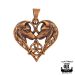 Pronssinen Viikinkikoru Heart Wolf Northern Viking Jewelry®.