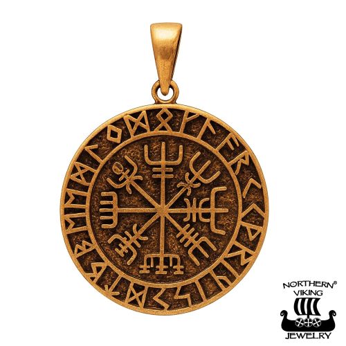 Pronssinen Viikinkikoru Vegvisir Northern Viking Jewelry®.