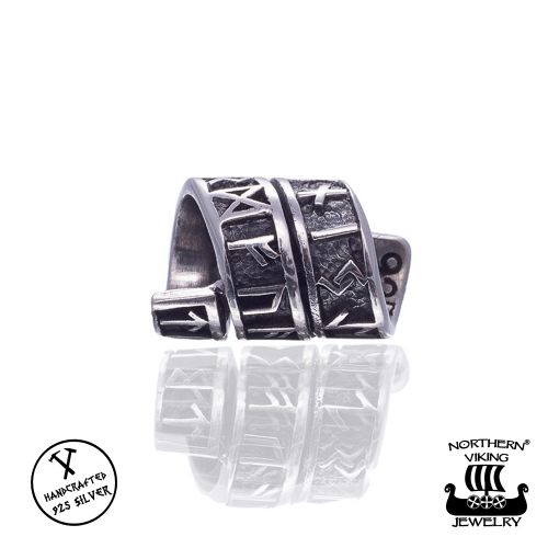 Northern Viking Jewelry®-Partakoru "Silver Long Rune"