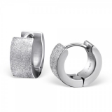 Miesten Korvakorut Sandblast Huggie Earrings.