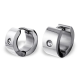 Miesten Korvakorut Cz Clear Hoops Huggie Earrings.