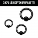 Lävistyskorupaketti "3 kpl Blacksteel Bcr-rengas 1,6 mm"   