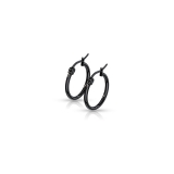 Korvarenkaat Blacksteel Hoop Earrings, useita eri kokoja.