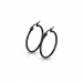 Korvarenkaat Blacksteel Hoop Earrings 30 mm.