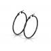 Korvarenkaat Blacksteel Hoop Earrings 40 mm.