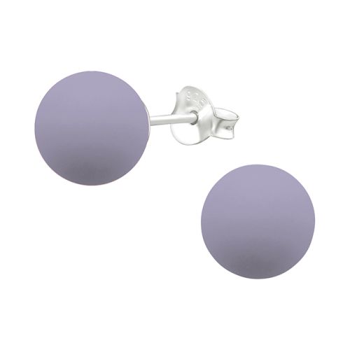 Helmikorvakorut Hopea Purple Imitation Pearl 8mm.