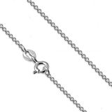 Sydän Kaulakoru Hopeaketjulla Gold Double Heart White CZ.