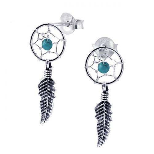 Hopeiset Nappikorvakorut "Unisieppari"