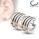 Miesten Korvakorut Triple Dome Rosegold.