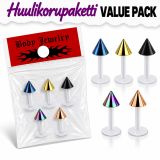 Huulikorupaketti 5 kpl Bioflex Cones.