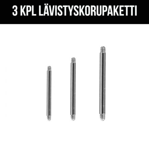 3kpl Irtorunkoja Kielikoru 1,6 mm 316L Kirurginteräs  