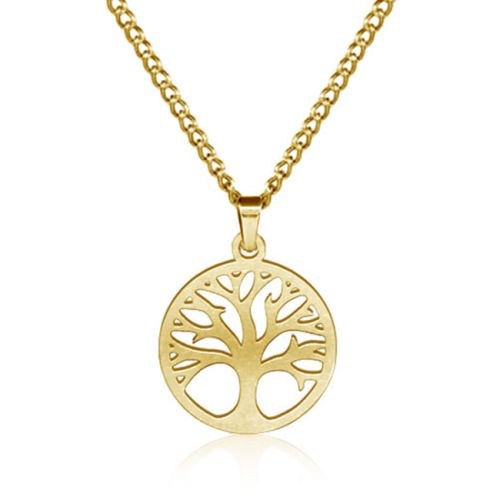 Kaulakoru Teräs Elämänpuu Kulta.