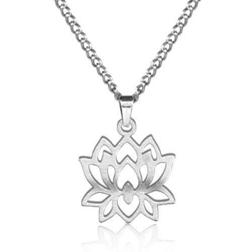 Kaulakoru Teräs Lotuskukka.