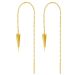 Ketjukorvakorut Gold Spike Threader Earrings.