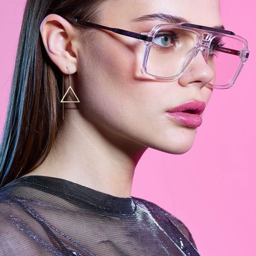 Ketjukorvakorut "Rosegold Open Triangle"