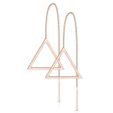 Ketjukorvakorut "Rosegold Open Triangle"