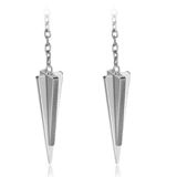 Ketjukorvakorut Teräs Spike Threader Earrings.