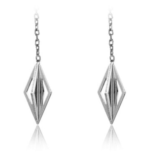 Ketjukorvakorut Teräs Diamond kuva2.