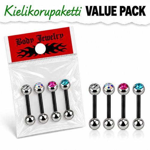 Kielikorupaketti 4 kpl Bioflex Kivellä – 16 mm.