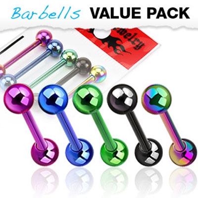 Kielikoru "5 kpl Color Barbells"