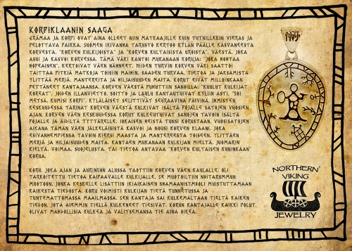 Northern Viking Jewelry® Korpiklaani Noitarumpu-Riipus + Noitarumpu Korvakorut