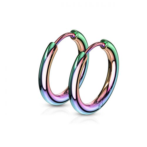 Korvarenkaat "Rainbow Seamless Hoop", useita eri kokoja