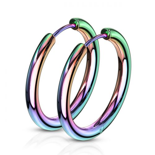 Korvarenkaat "Rainbow Seamless Hoop", useita eri kokoja