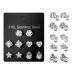 Korvakorupaketti 5 paria Assorted Shape Prong Set CZ.