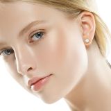 Korvakorut 7 mm Gold Imitation Pearl.