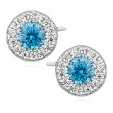 Korvakorut Hopea Elegant Aqua Zirconia.