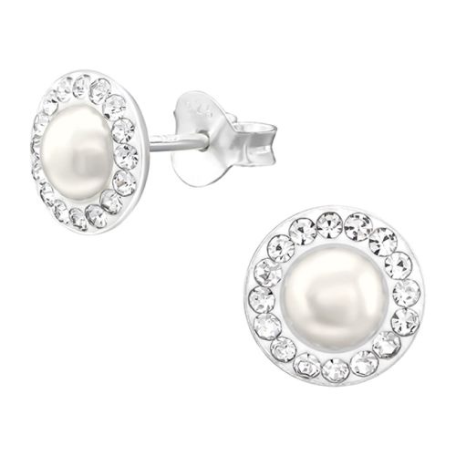 Korvakorut Hopea Pearl And Crystal.