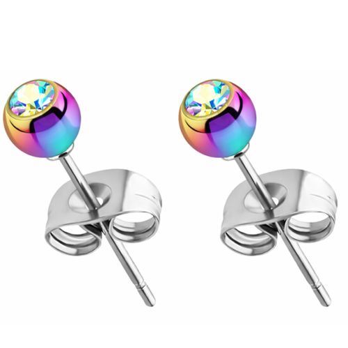 Korvakorut Teräs Crystal Rainbow.