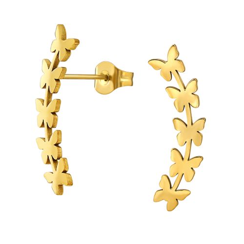 Korvakorut Teräs Curved Butterfly Climber Gold.