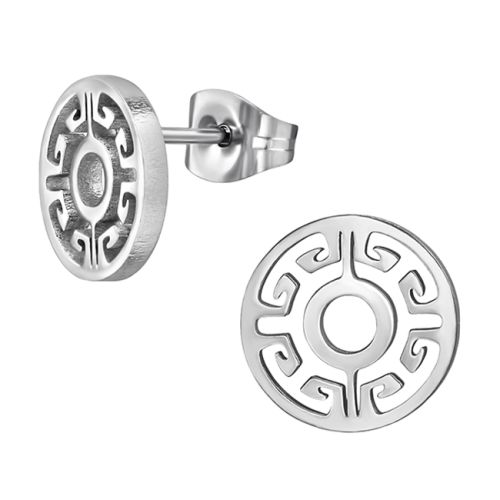 Korvakorut Teräs Greek Key Circle.