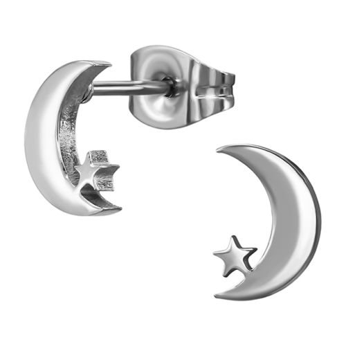 Korvakorut Teräs Moon with Star.