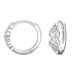Korvarenkaat Hopea Celtic Hoops With Cubic Zirconia.