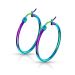 Korvarenkaat Rainbow Hoop Earrings 30 mm.