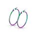 Korvarenkaat Rainbow Hoop Earrings 40 mm.