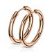 Korvarenkaat "Rosegold Seamless Hoop", useita eri kokoja