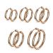 Korvarenkaat "Rosegold Seamless Hoop", useita eri kokoja