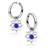 korvarenkaat Teräs Azure Bloom Charm Hoop.
