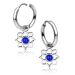 korvarenkaat Teräs Azure Bloom Charm Hoop.