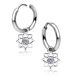 korvarenkaat Teräs Crystal Bloom Charm Hoop.