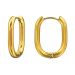 Korvarenkaat Teräs Gold Huggie Hoops.