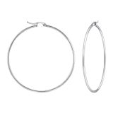 korvarenkaat Teräs Stainless Steel 70mm Hoops.
