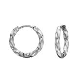 Korvarenkaat Teräs Steel 12mm Diamond Cut.
