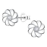 Kukka Korvakorut Hopea Cubic Zirconia Blossom.