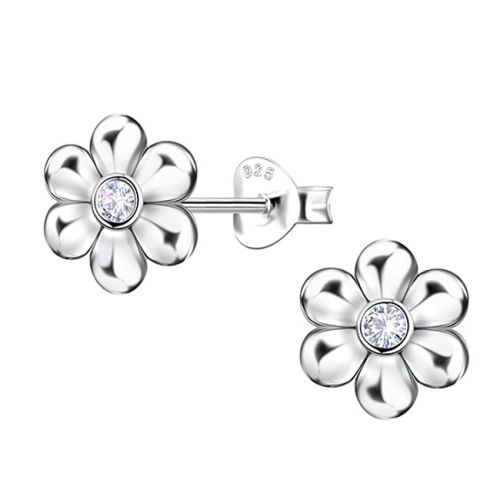 Kukka Korvakorut Hopea Teardrop Shine Cubic Zirconia.