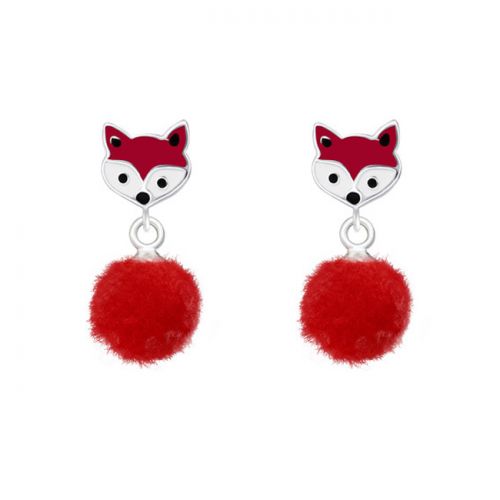 Hopeiset Lasten Korvakorut "Fox With Pom Pom"  