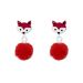 Hopeiset Lasten Korvakorut "Fox With Pom Pom"  